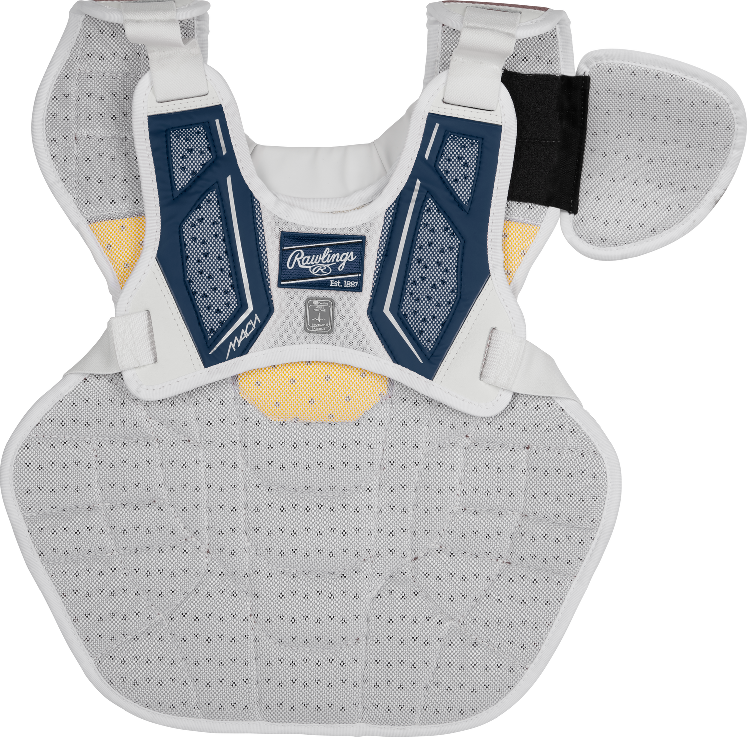 Rawlings-Mach-CPMCNI-Intermediate-15-5-Inch-Catchers-Chest-Protector-Navy-Front-View