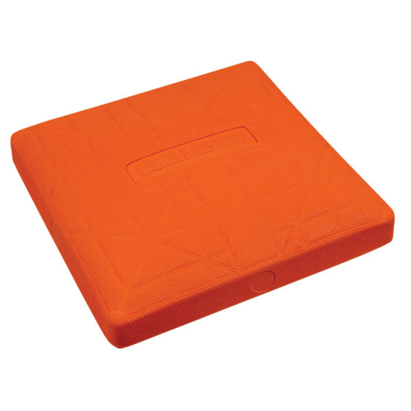 Champro-Orange-Safety-Base-B003-15-Inch-Molded-Rubber-Baseball-Softball-Front-View