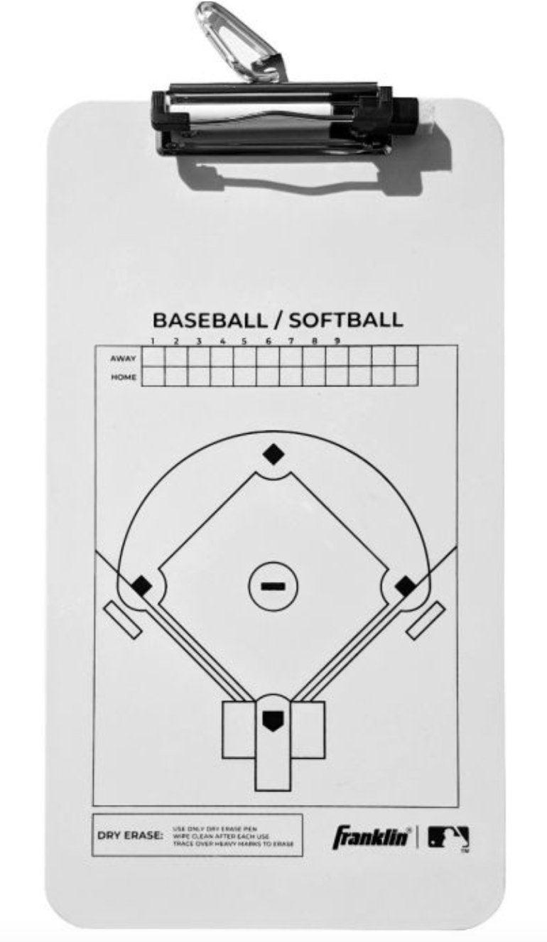 Franklin MLB Coaches Baseball/Softball Batting/Line Up Clipboard 1567 - SPC