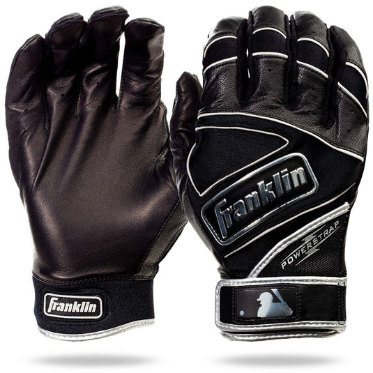 Franklin MLB Powerstrap Chrome Adult Baseball/Softball Batting Gloves - SPC