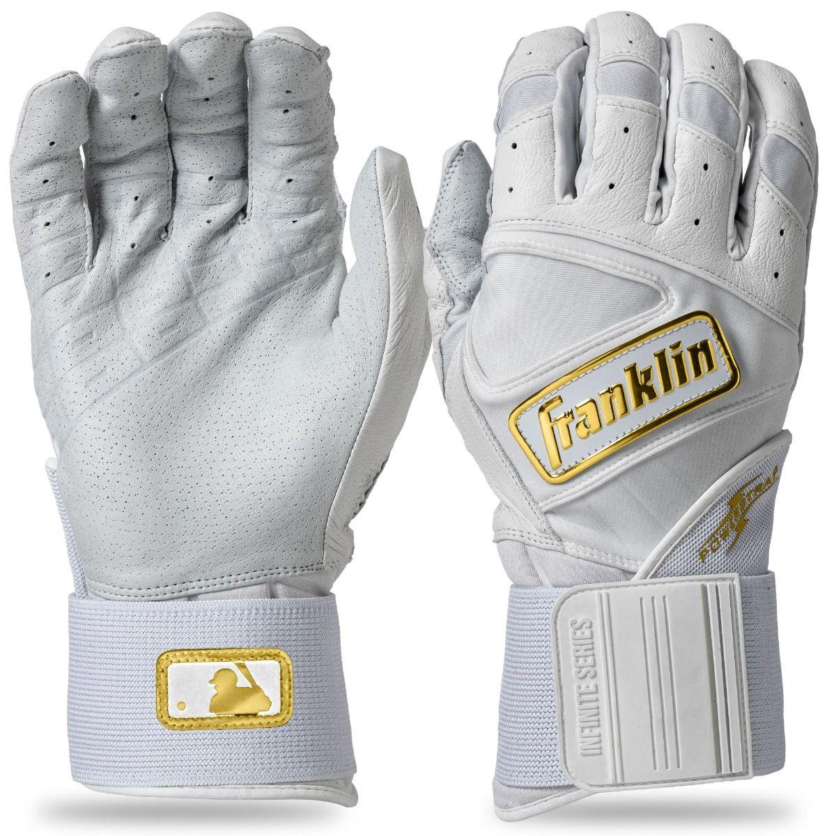 Franklin MLB Powerstrap Infinite Adult Baseball/Softball Batting Gloves - SPC