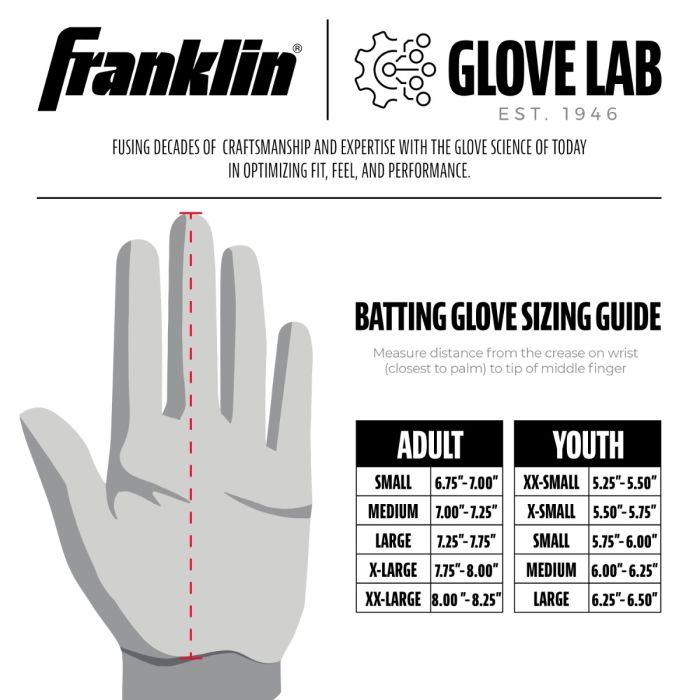 Franklin MLB Powerstrap Infinite Adult Baseball/Softball Batting Gloves - SPC