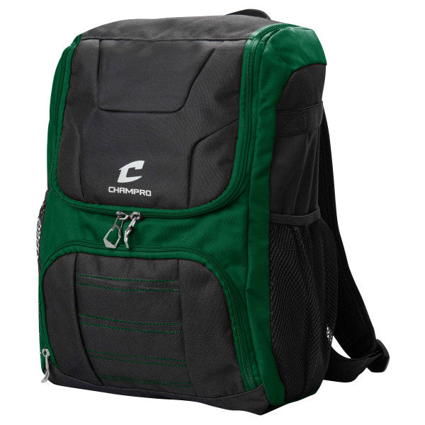 Champro-Prodigii-Backpack-E87-Forest-Green-Front-View