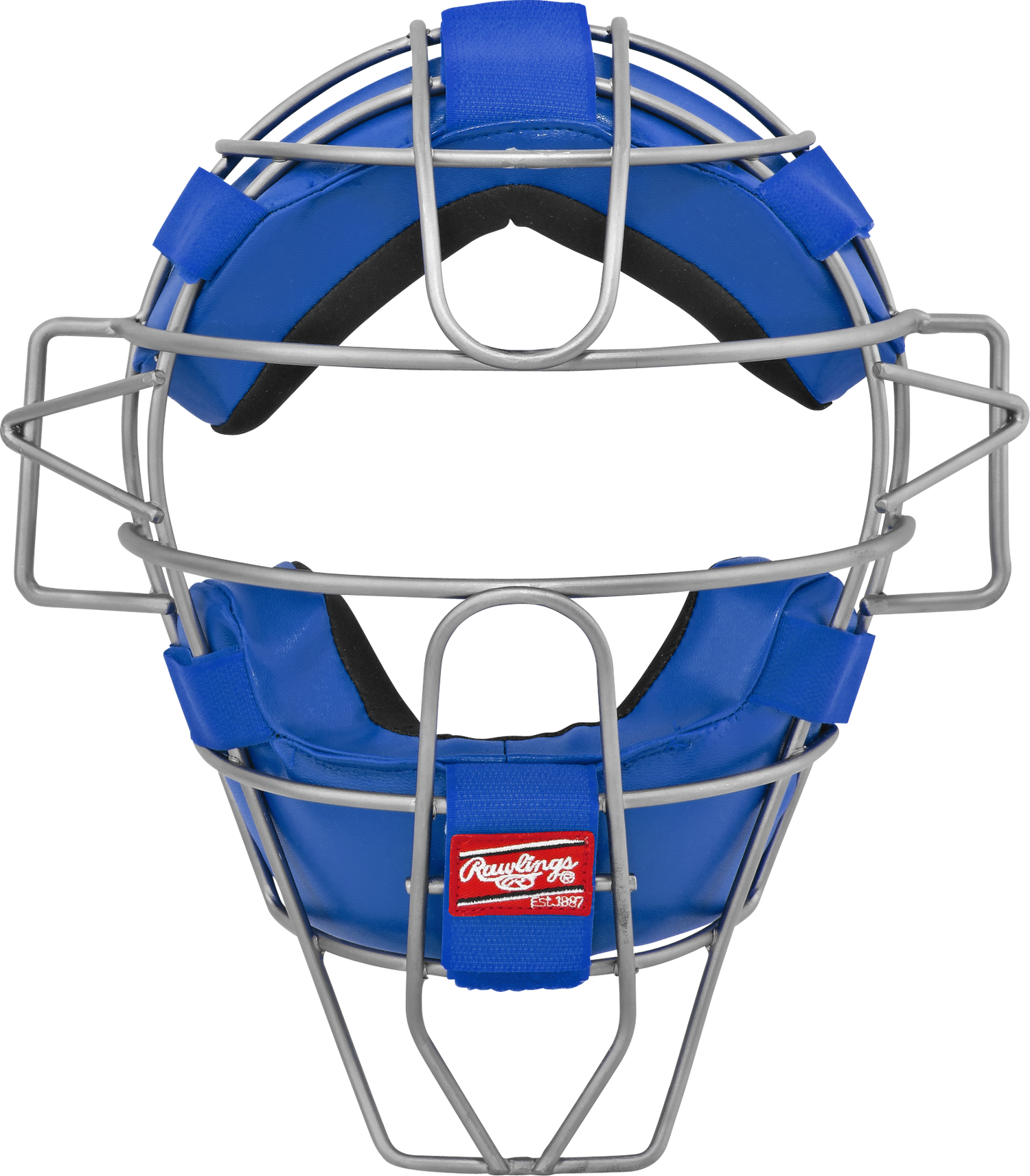 Rawlings-Hollow-Wire-LWMX2-Adult-Lightweight-Umpire-Catchers-Mask-Royal-Front-View