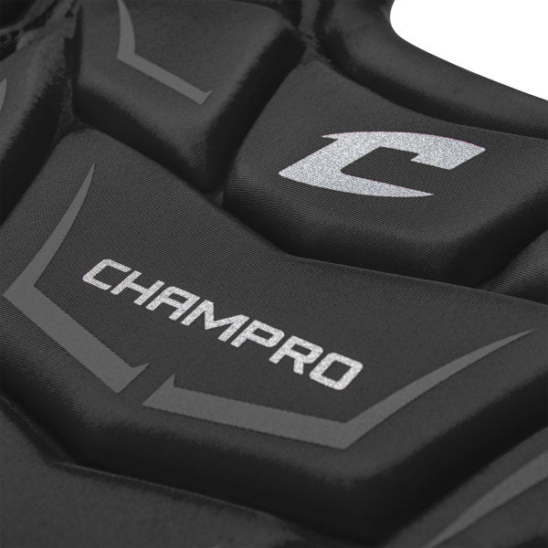 Champro-Optimus-MVP-Chest-Protector-CP103-Senior-League-Black-Front-View