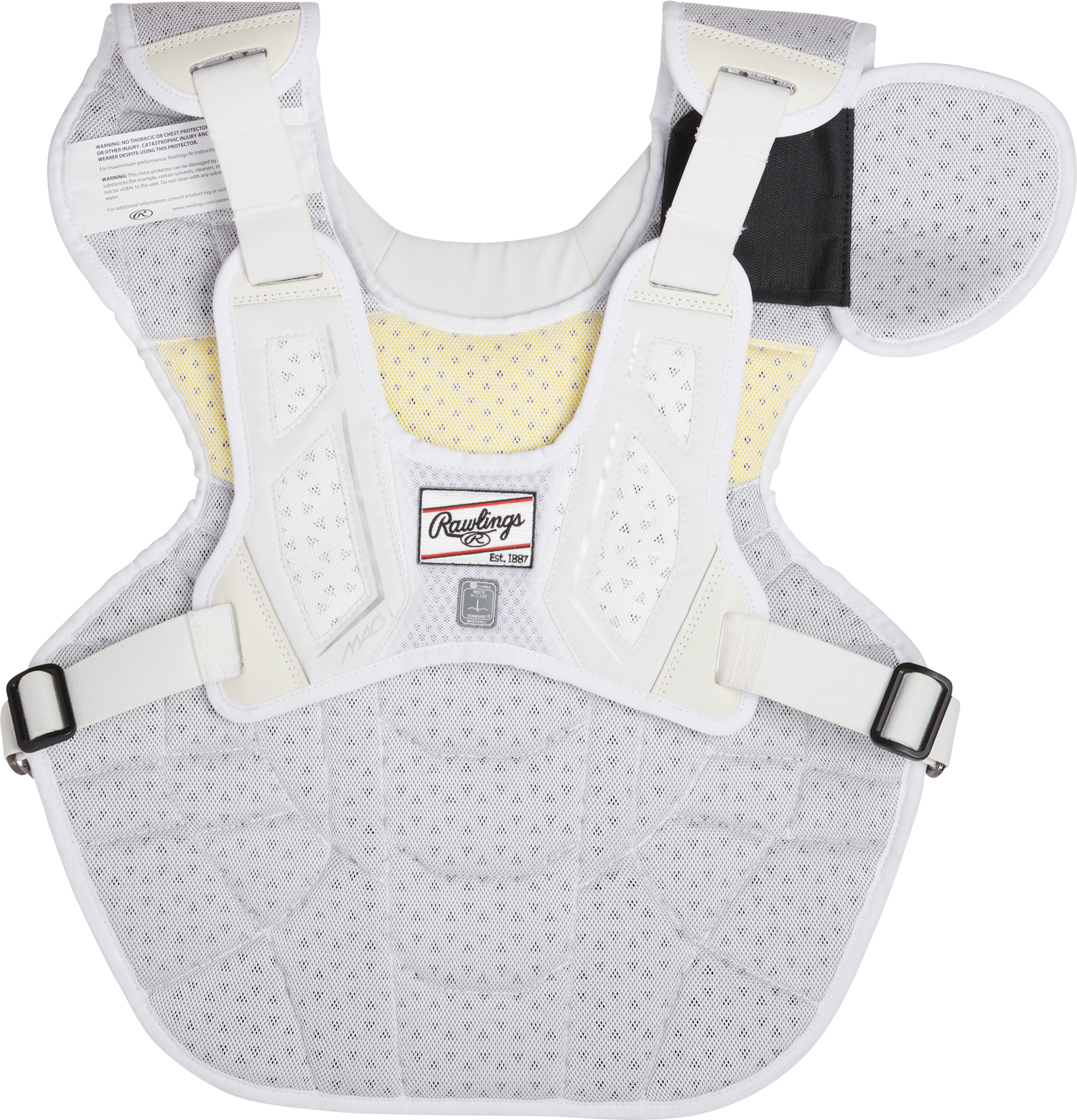 Rawlings-Mach-CPMCN-Adult-17-Inch-Catchers-Chest-Protector-White-White-Front-View