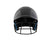 Champro-HX-Rookie-Baseball-Helmet-With-Mask-HXUFM-Junior-Black-Front-View