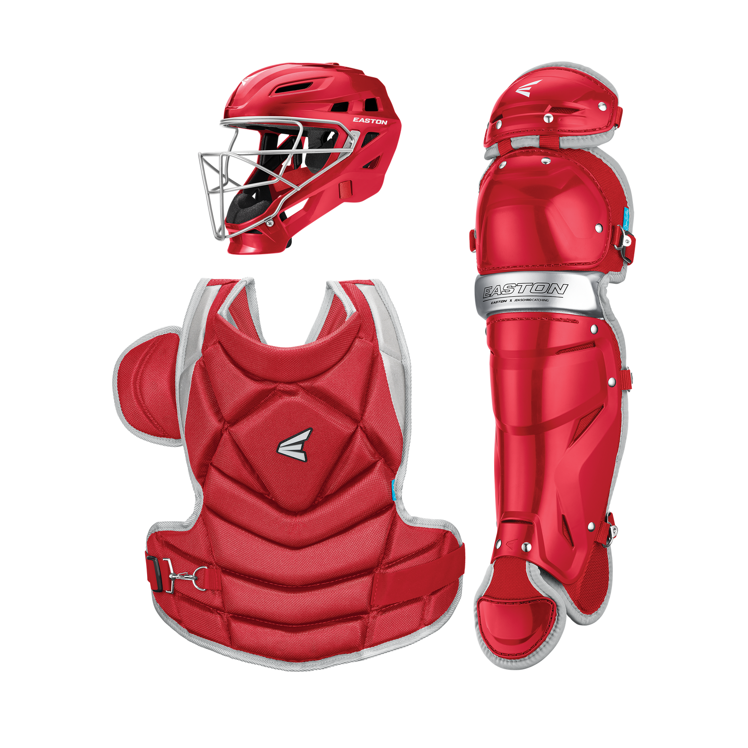Easton-Jen-Schro-The-Fundamental-JSFUNDKITM-Medium-Fastpitch-Catchers-Box-Set-Red-Front-View