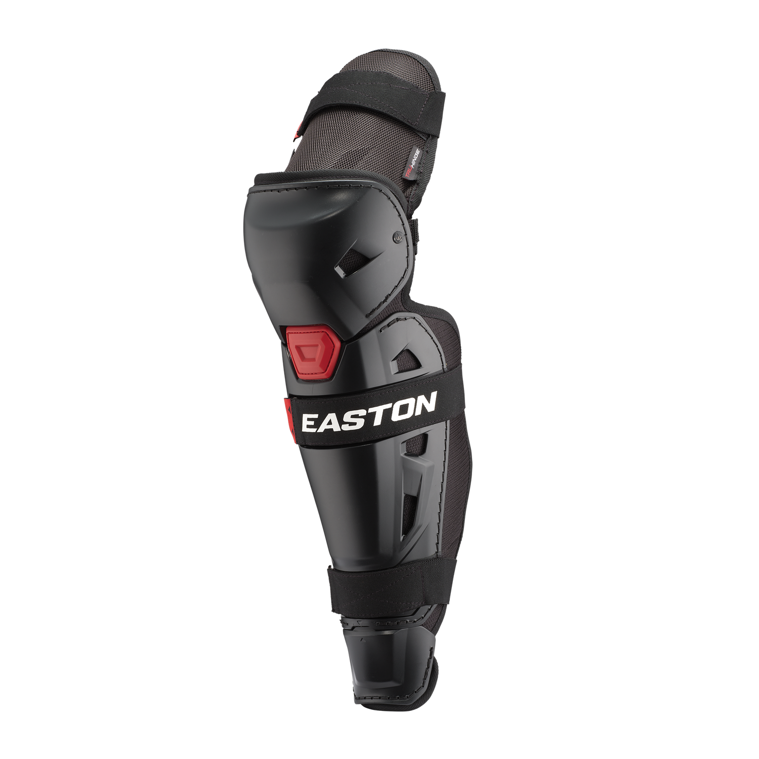 Easton-Hellcat-HELCATLGSM-Small-Medium-Slowpitch-Fielding-Leg-Guards-Black-Front-View