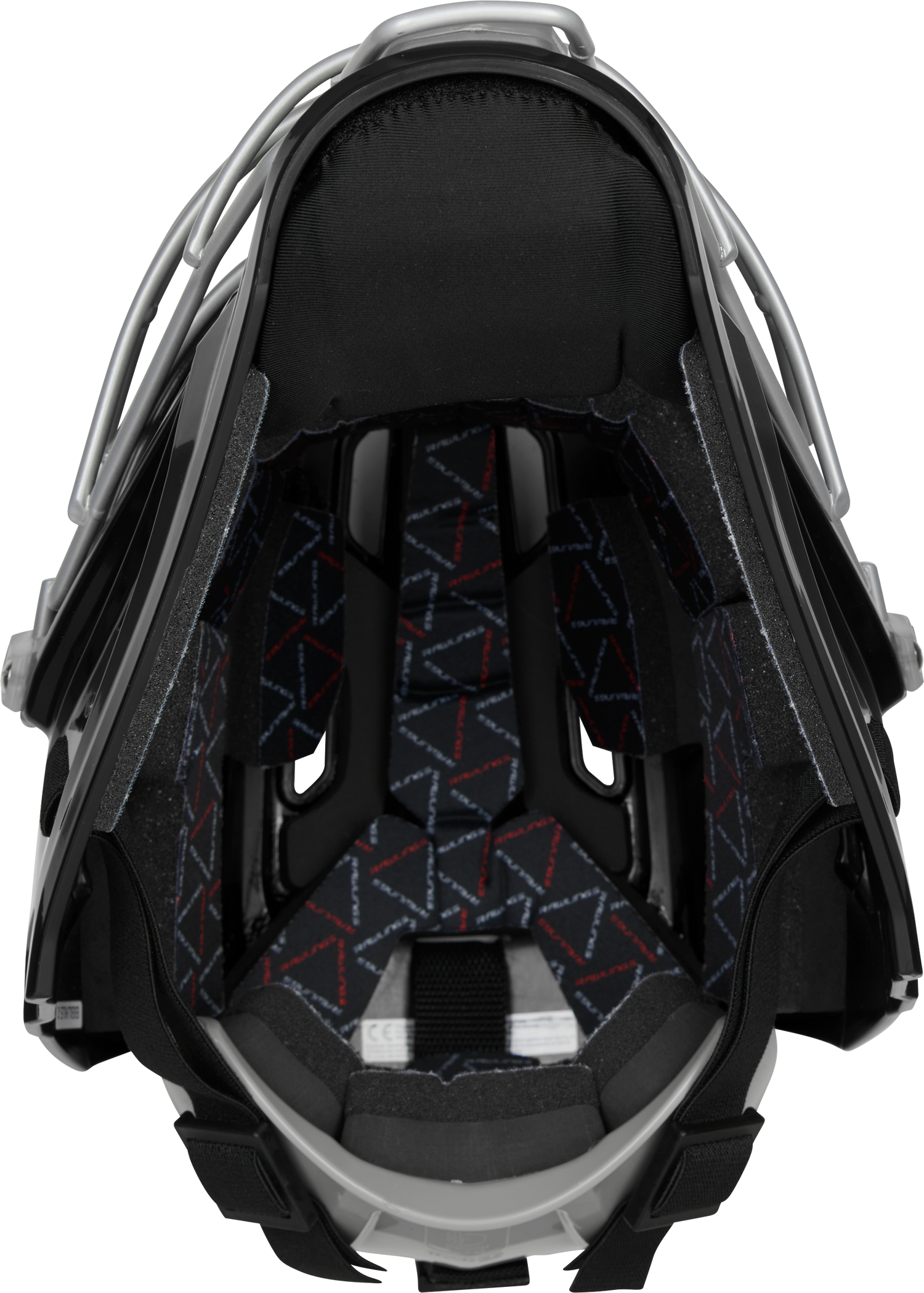 Rawlings-Renegade-CHR2J-Junior-Hockey-Style-Catchers-Helmet-Black-Silver-Front-View