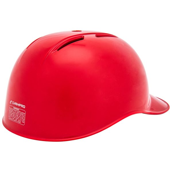 Champro-Performance-Medium-Catcher-Coach-Helmet-CCH-Scarlet-Front-View