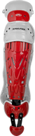 Rawlings-VELO-2.0-LGVELI-Intermediate-15-5-Inch-Catchers-Leg-Guards-Scarlet-White-Front-View