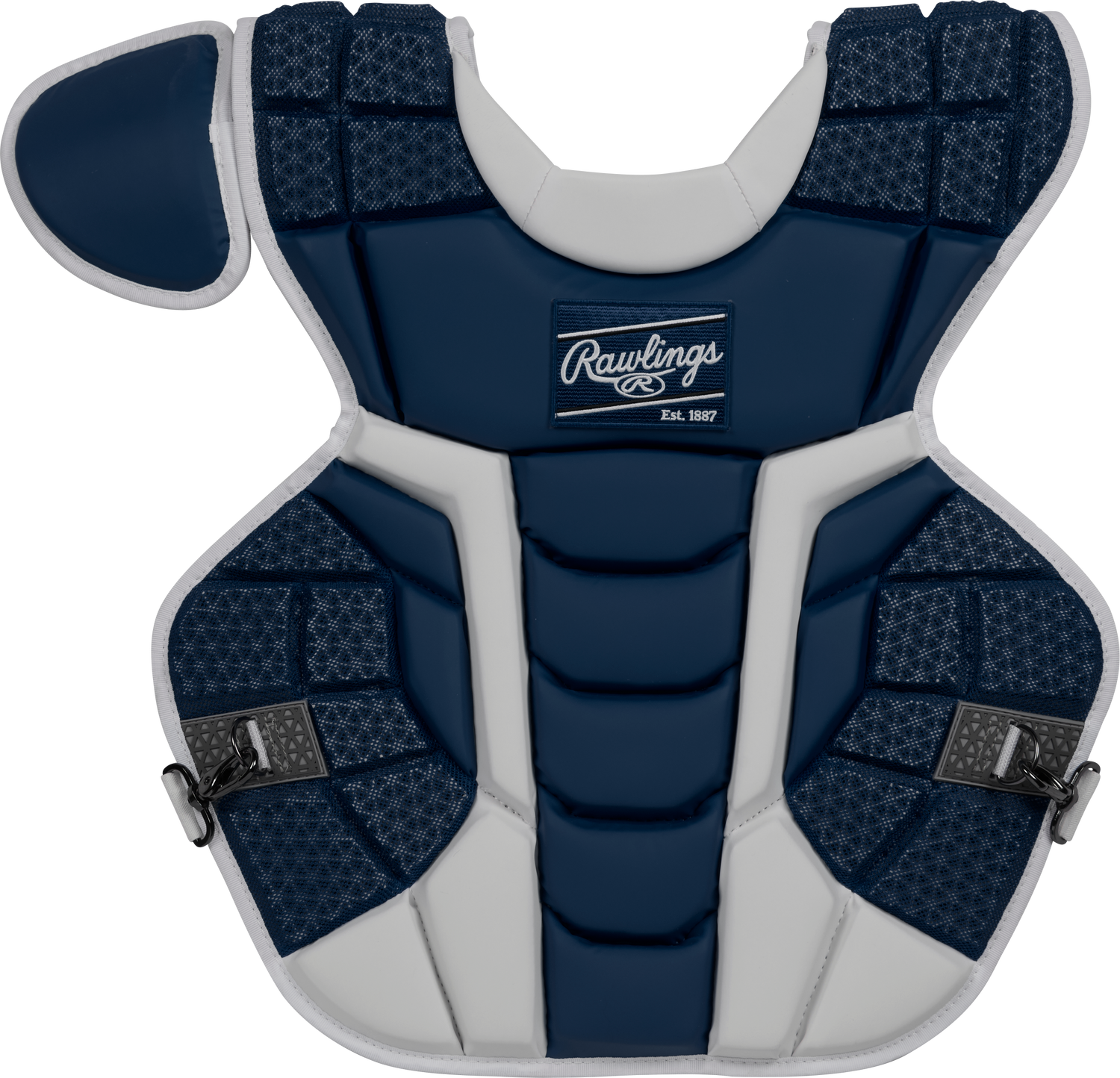 Rawlings-Mach-CPMCNI-Intermediate-15-5-Inch-Catchers-Chest-Protector-Navy-Front-View