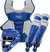 Rawlings-VELO-2.0-CSV2A-Adult-Catchers-Set-Helmet-Chest-Protector-Leg-Guards-Royal-White-Front-View