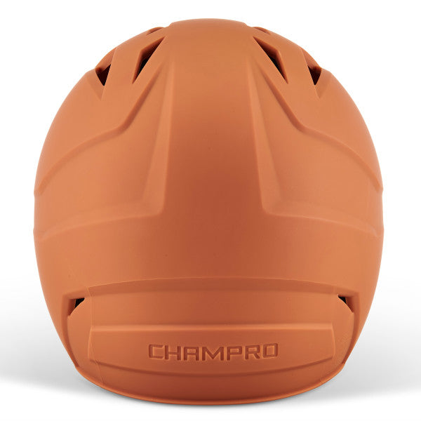 Champro-HX-Gamer-Baseball-Senior-Batting-Helmet-HXM-Texas-Orange-Front-View