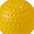Champro-11-Inch-Dimple-Molded-Softball-CSB-57-Gold-Yellow-Pitching-Machine-Front-View