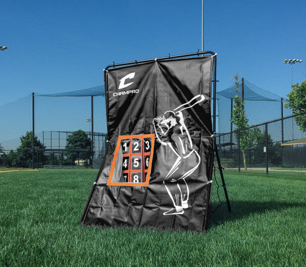 Champro-Virtual-Catcher-Rebound-Screen-NM25-Baseball-Softball-Training-Front-View