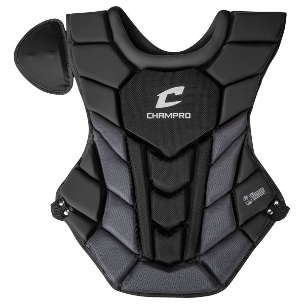 Champro-Optimus-Pro-Plus-Chest-Protector-CPN12-Intermediate-Black-Front-View