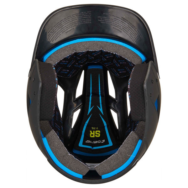 Champro-HX-Legend-Matte-Senior-Baseball-Helmet-HXM2-Black-White-Front-View