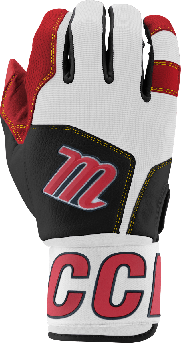 Marucci Blacksmith V2 Baseball/Softball Batting Gloves MBG2BKSM - SPC SportsMBG2BKSM - BK/R - ASMarucci