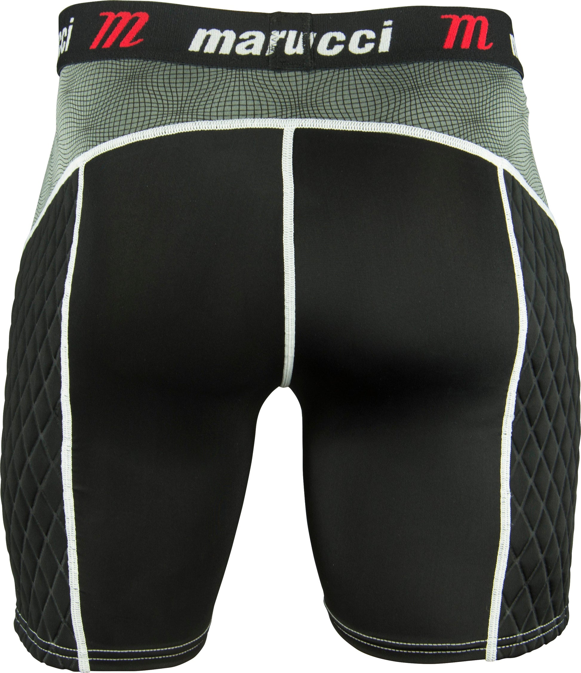 Marucci Baseball/Softball Padded Adult Sliding Shorts MASL with Quilted Side Panels and Integrated Cup Pocket for Enhanced Comfort and Protection