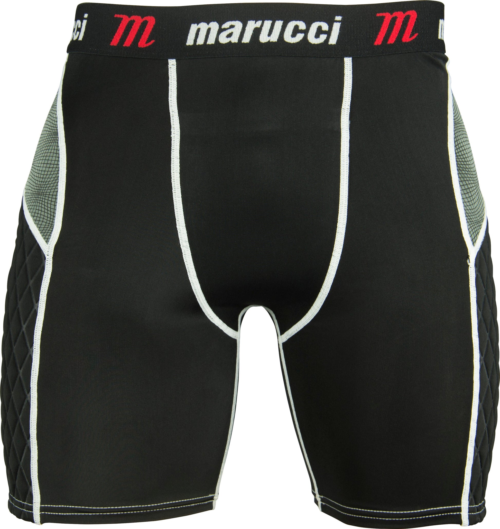 Marucci Baseball/Softball Padded Adult Sliding Shorts MASL with Quilted Side Panels and Integrated Cup Pocket for Enhanced Comfort and Protection