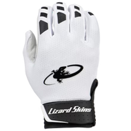 Lizard Skins Komodo V2 Baseball/Softball Batting Gloves - White / Youth / Small