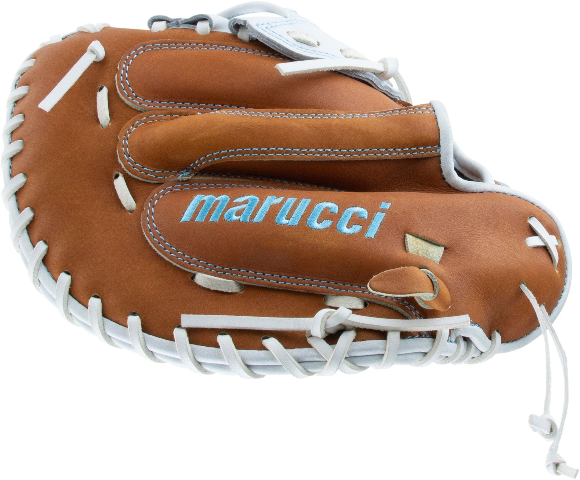 2025 Marucci Magnolia 34" H-Web Fastpitch Softball Catcher's Mitt MFG3MG240C2FP - Premium Japanese-tanned steerhide leather with Pro Fit and moisture-wicking wrist lining for enhanced comfort and durability.