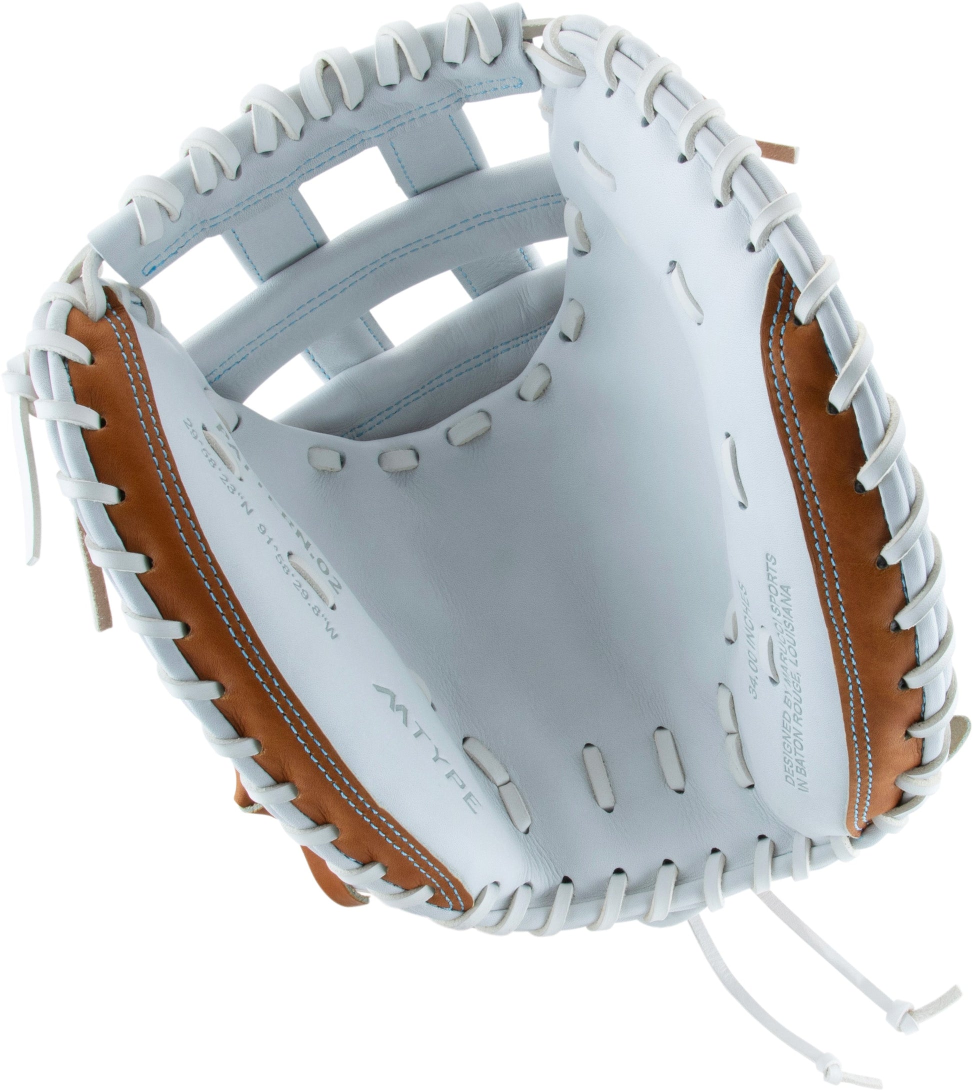 2025 Marucci Magnolia 34" H-Web Fastpitch Softball Catcher's Mitt MFG3MG240C2FP - Premium Japanese-tanned steerhide leather with Pro Fit and moisture-wicking wrist lining for enhanced comfort and durability.