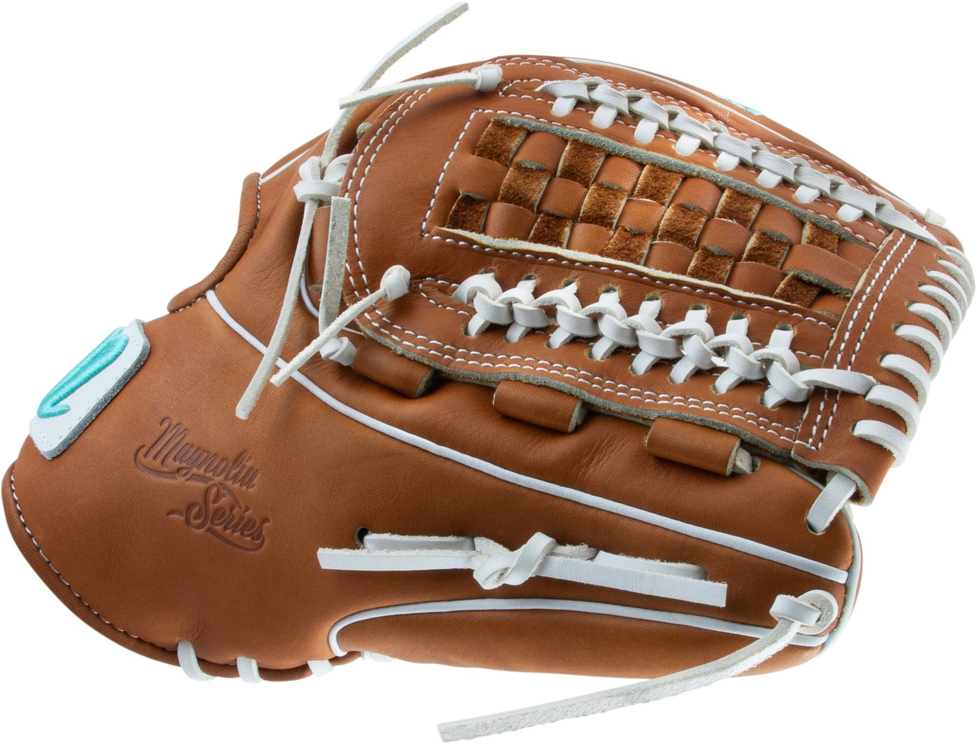 2025 Marucci Magnolia 12 1/4" Basket T Web Fastpitch Softball Glove MFG3MG46K5FP - Premium Japanese-tanned steerhide leather with Pro Fit and moisture-wicking wrist lining for enhanced comfort.