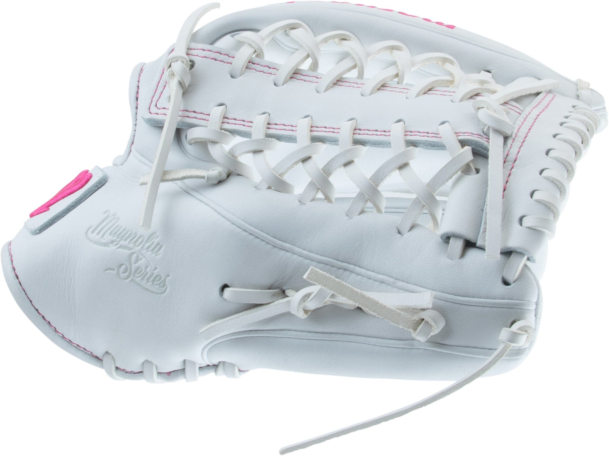 2025 Marucci Magnolia 12 1/2" T-Web Fastpitch Softball Glove MFG3MG47A6FP - Premium Japanese-tanned steerhide leather with Pro Fit and moisture-wicking wrist lining for enhanced comfort and durability.