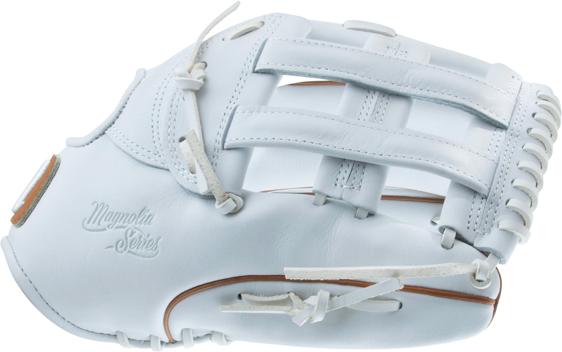 2025 Marucci Magnolia 12 3/4" H-Web Fastpitch Softball Glove MFG3MG78R3FP - Premium Japanese-tanned steerhide leather with Pro Fit and moisture-wicking wrist lining for enhanced comfort and durability.