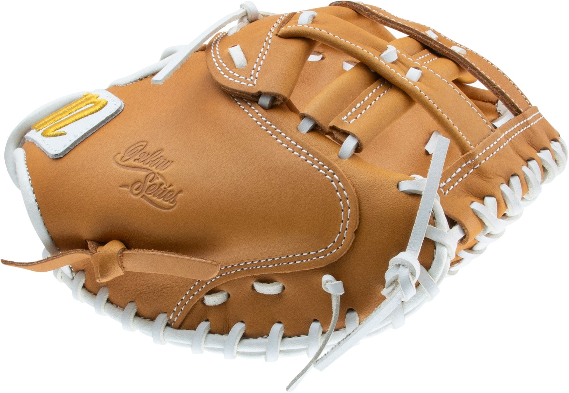 2025 Marucci Oxbow 33" Basket Web Fastpitch Softball Catcher's Mitt MFGOX230C2FP - Full-grain cowhide leather with tapered fit