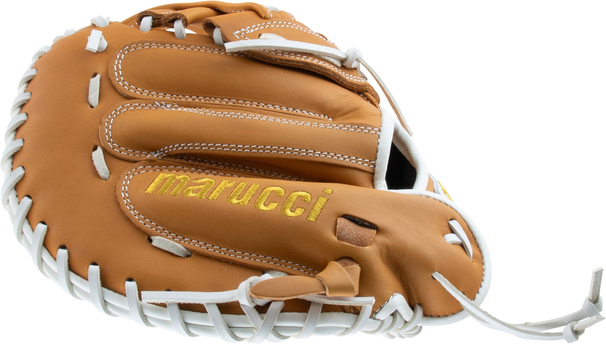 2025 Marucci Oxbow 33" Basket Web Fastpitch Softball Catcher's Mitt MFGOX230C2FP - Full-grain cowhide leather with tapered fit