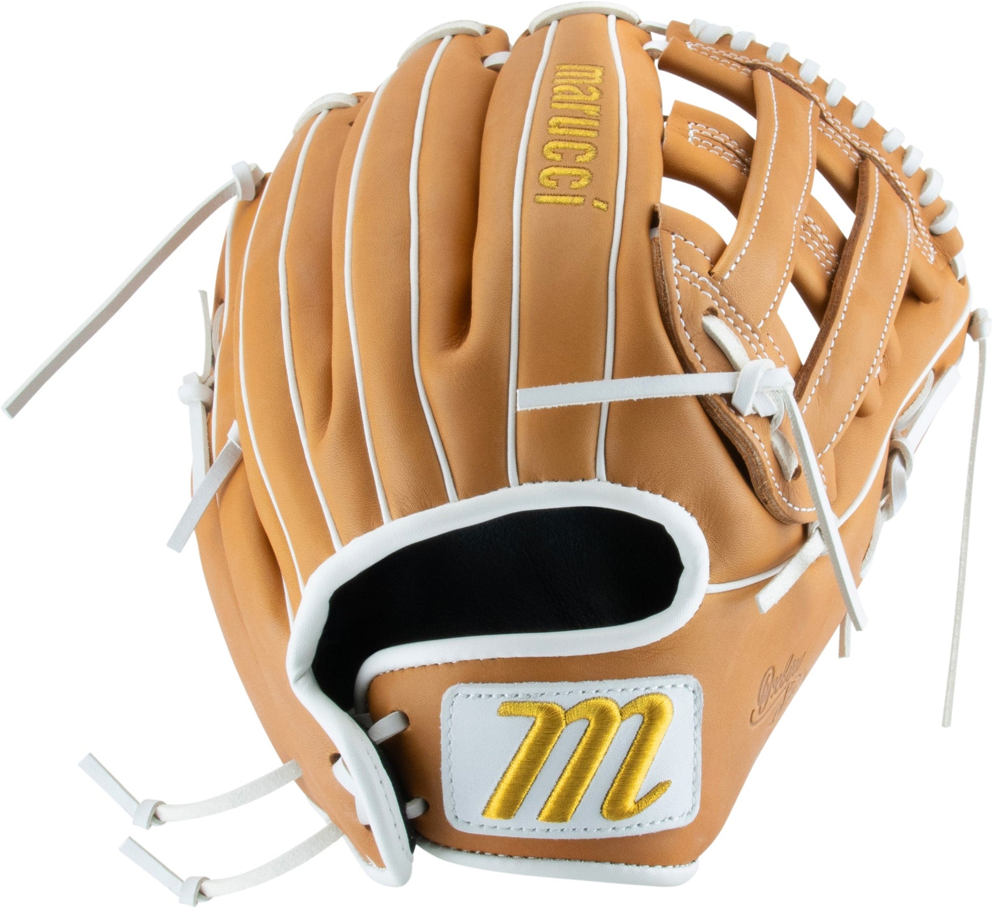 2025 Marucci Oxbow 12 1/2" H-Web Fastpitch Softball Glove MFGOX47A3FP - Full-grain cowhide leather with tapered fit, dual-wide shape, and microfiber wrist lining for enhanced comfort and durability.