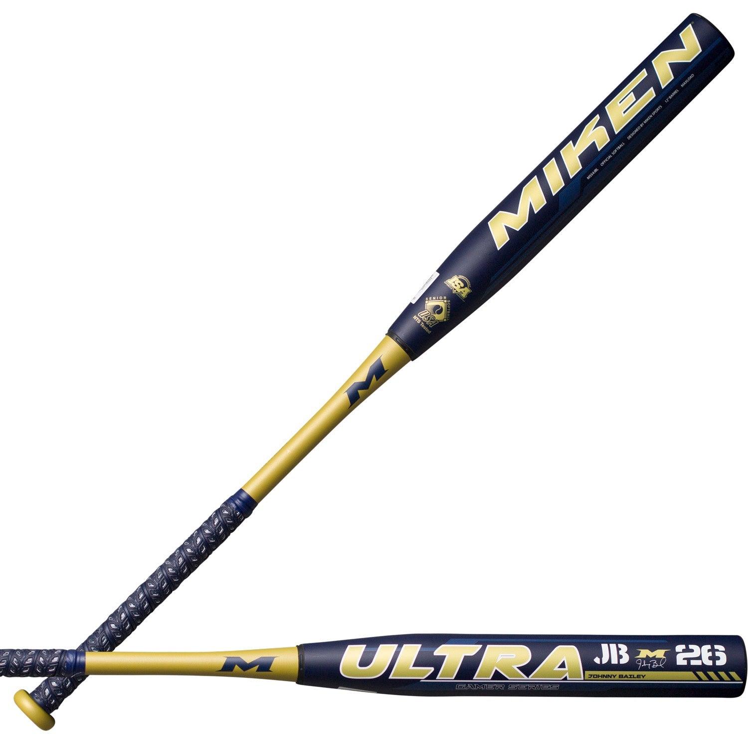 Miken Ultra Gamer Johnny Bailey JB26 Maxload Senior Slowpitch Softball Bat MSS4JBL - SPC