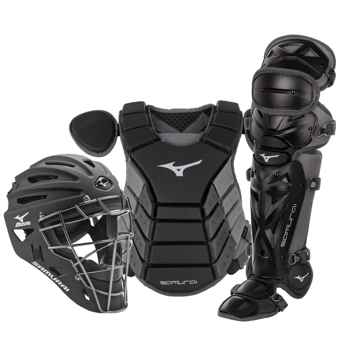 Mizuno Adult 15" Samurai Baseball Catcher's Gear Box Set - SPC Sports380418-BlackMizuno