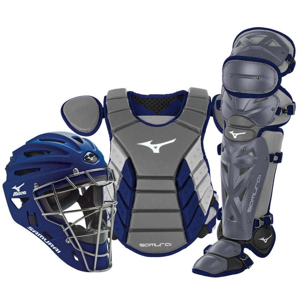Mizuno Adult 15" Samurai Baseball Catcher's Gear Box Set - SPC Sports380418-NavyMizuno