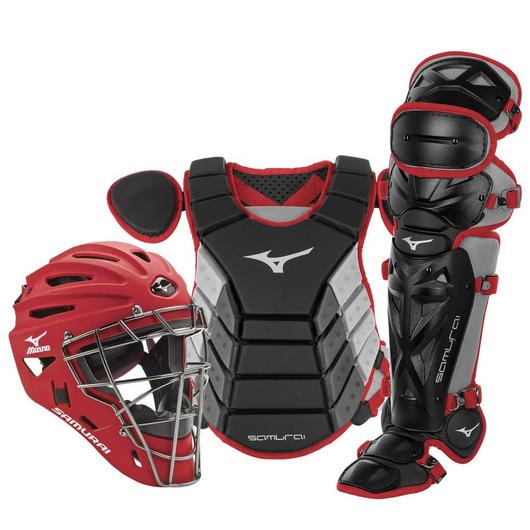Mizuno Adult 16" Samurai Baseball Catcher's Gear Box Set - SPC Sports380417-Black/OrangeMizuno