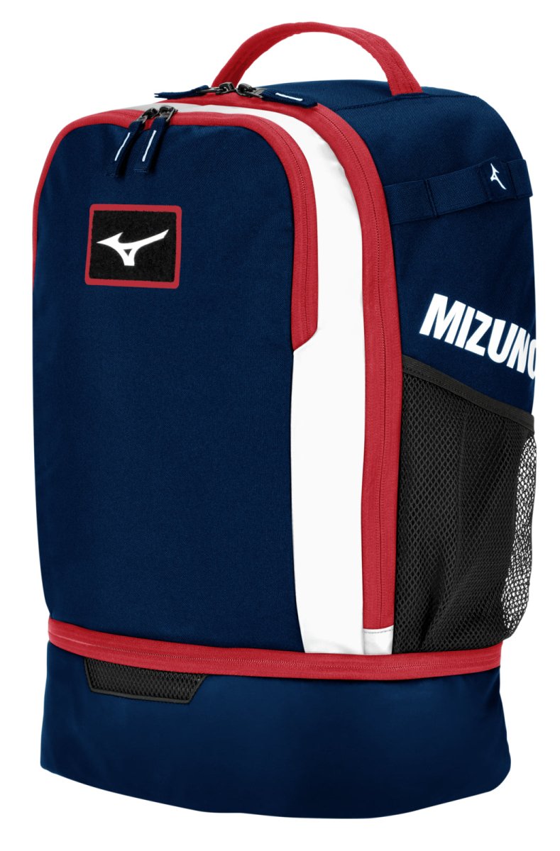 Mizuno Crossover 25 Backpack Baseball Equipment Bag 360337 - SPC Sports360337-Navy/RedMizuno
