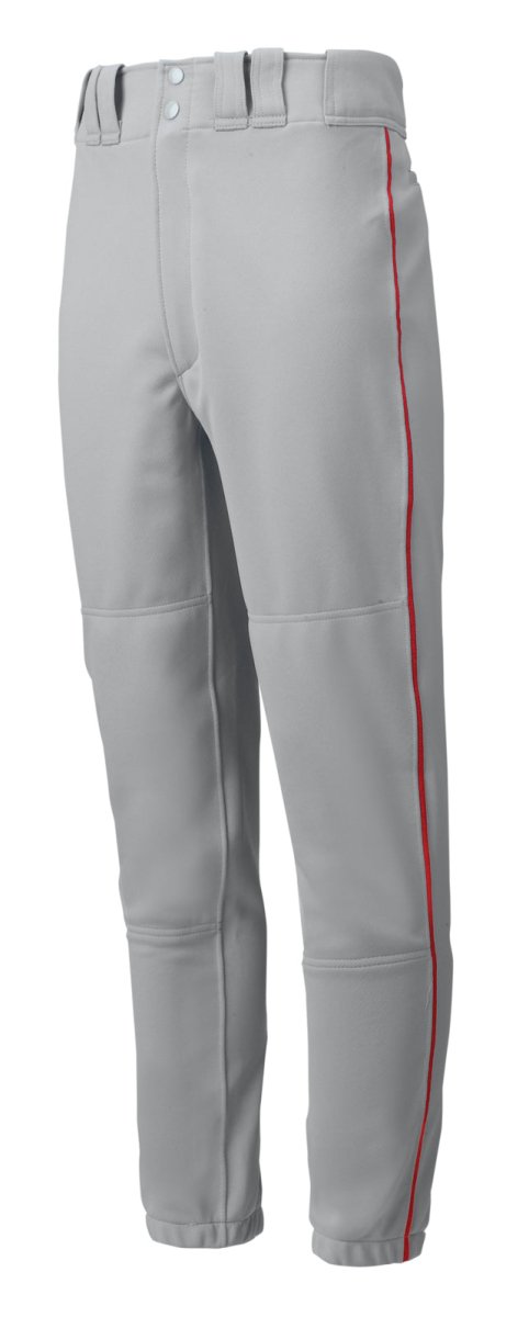 Mizuno Premier Piped Baseball Pant 350148 - SPC Sports350148-XS-Gray/RedMizuno