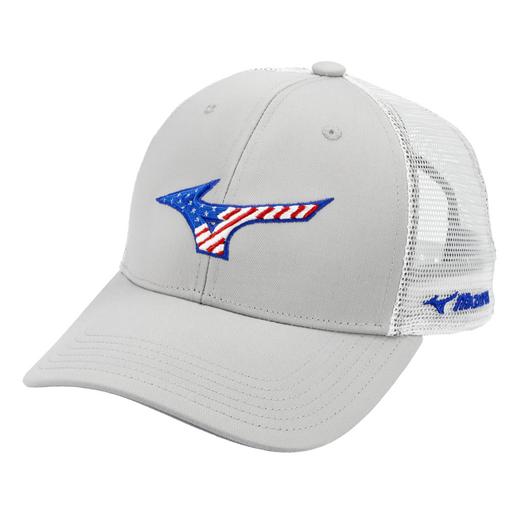 Mizuno Runbird Patriot Trucker Hat 370356 - SPC Sports370356-GrayMizuno