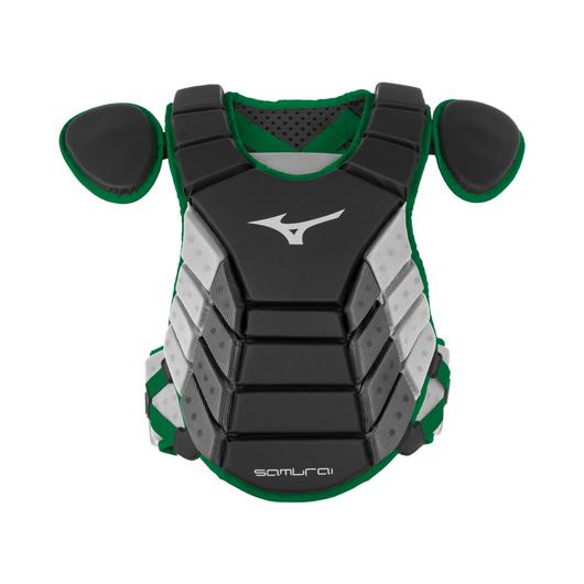 Mizuno Samurai 14" Youth Baseball Chest Protector 380378 - SPC Sports380378-Black/GreenMizuno