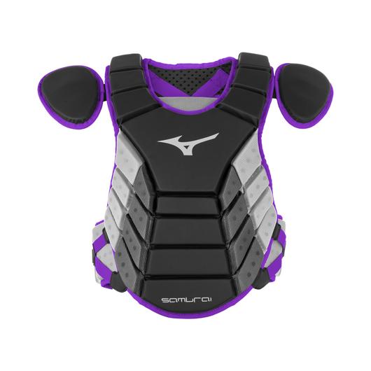Mizuno Samurai 15" Baseball Chest Protector 380379 - SPC Sports380379-Black/PurpleMizuno