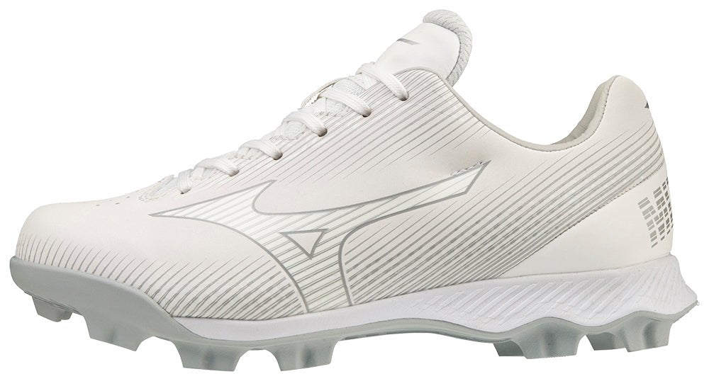 Mizuno Wave Finch LightRevo Low Girl's Molded Fastpitch Softball Cleats 320666 - SPC Sports320666-2.5-WhiteMizuno