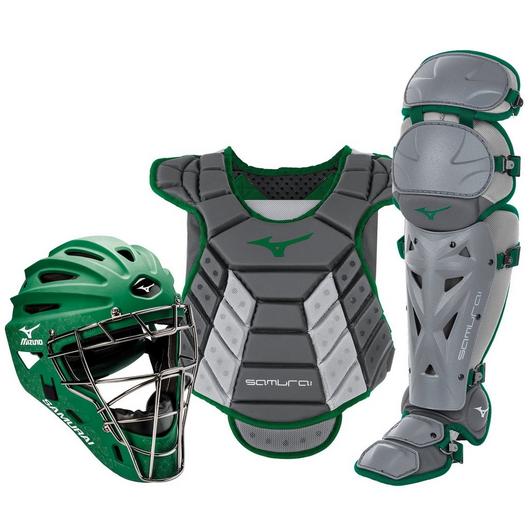 Mizuno Women's Samurai Softball 14"/15" Catcher's Gear Box Set - SPC Sports380421-Gray/ForestMizuno