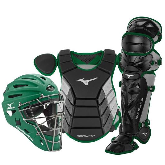 Mizuno Youth 14" Samurai Baseball Catcher's Gear Box Set 380420 - SPC Sports380420- Black/ForestMizuno