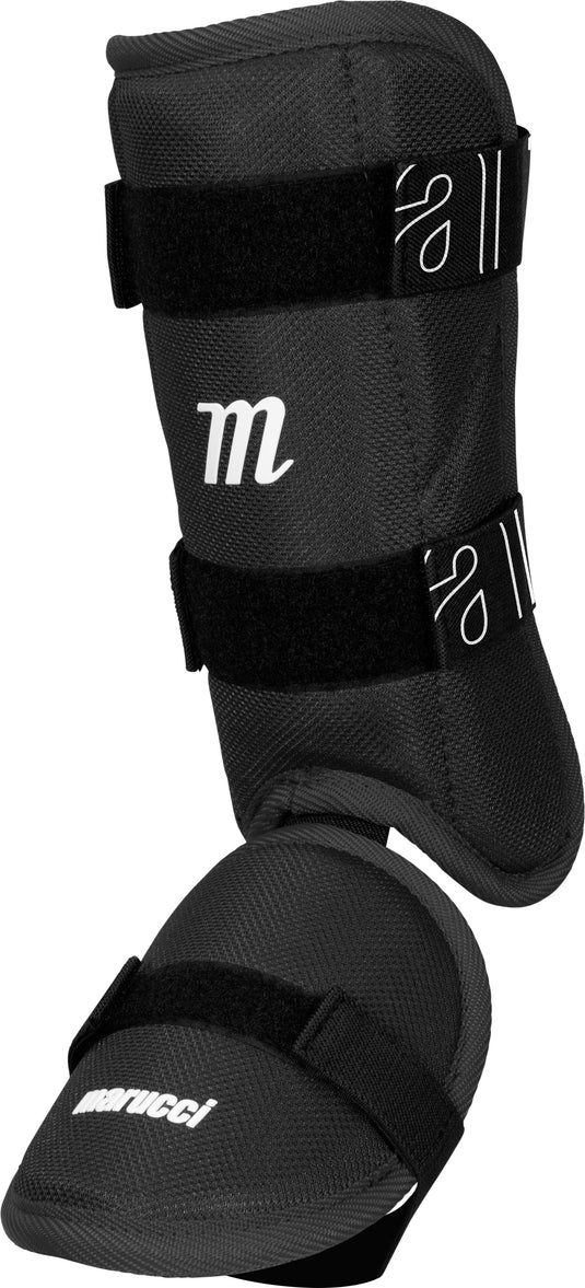 Marucci Baseball/Softball Batters Leg Guard MPLG4 with Adjustable Pliable Design and Removable Foot Cap for Comprehensive Protection