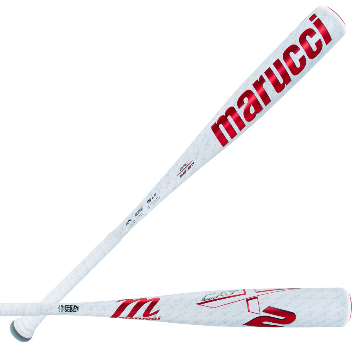 2025 Marucci CATX2 -5 USSSA Baseball Bat MSBCX25 featuring one-piece alloy construction, precision balanced feel, Liquid-Gel System for vibration reduction, AZR Aluminum, multi-variable wall design, and enhanced soft-touch grip.