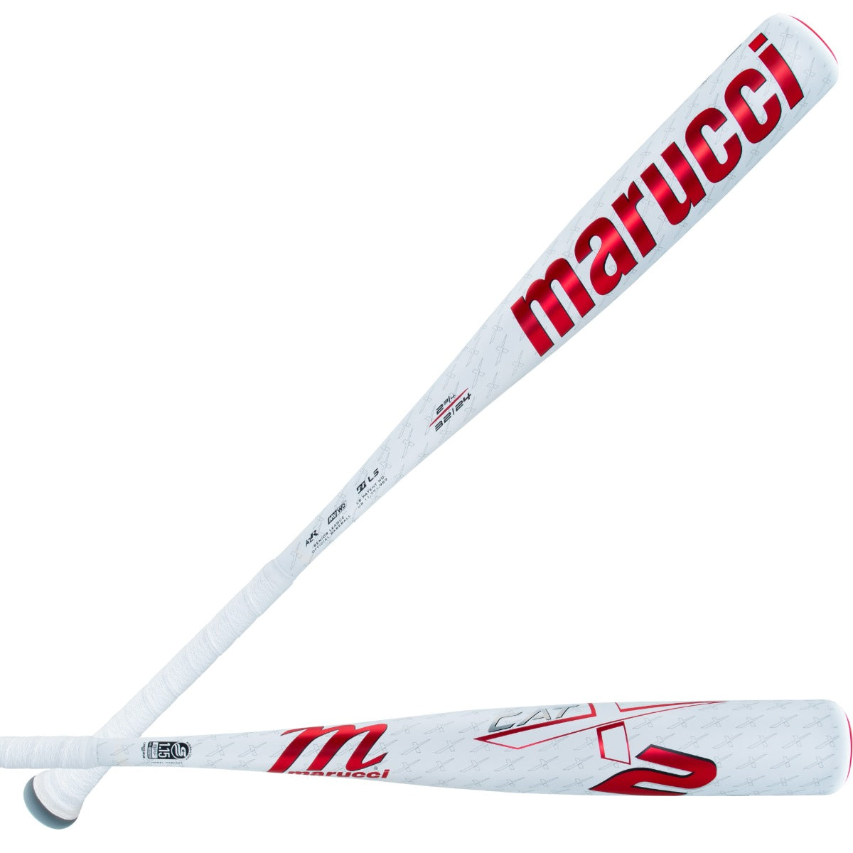 2025 Marucci CATX2 -8 USSSA Baseball Bat MSBCX28 with one-piece alloy construction, precision balanced feel, Liquid-Gel System for vibration reduction, AZR Aluminum, multi-variable wall design, and enhanced soft-touch grip.